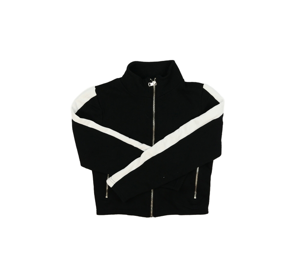 Černo-bílá crop mikina New Look 