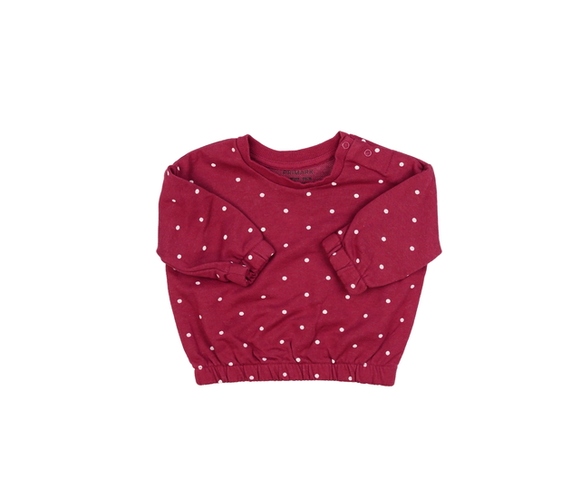 Červená mikina s kolečky Primark 