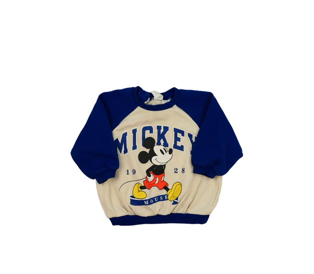 Hnědo-modrá mikina Mickey Disney H&M 