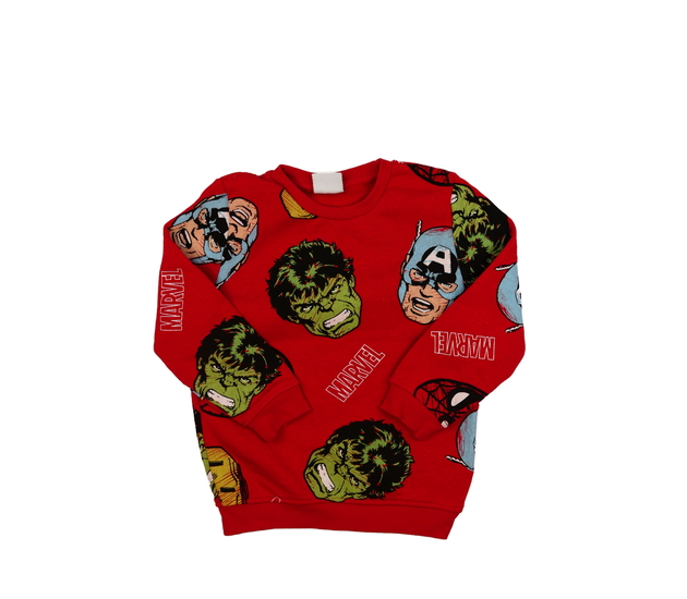 Červená mikina Marvel Primark 