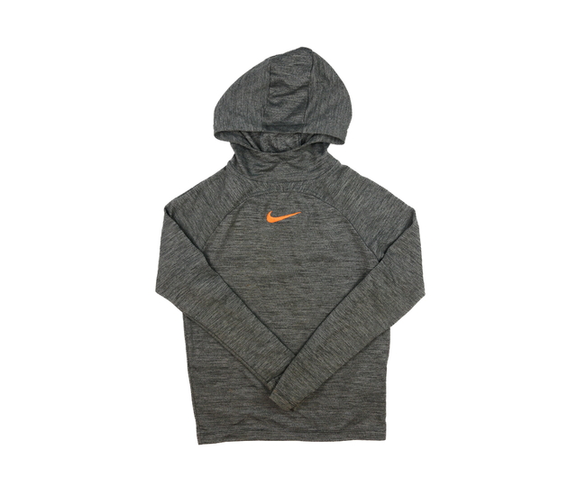 Šedá melírovaná sportovní mikina Nike 