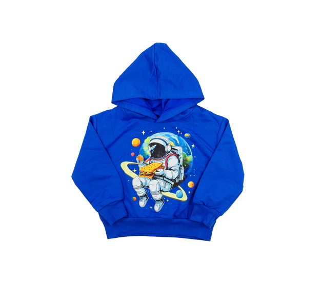 Modrá mikina s astronautem 