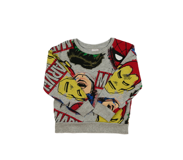 Šedá melírovaná mikina Marvel 