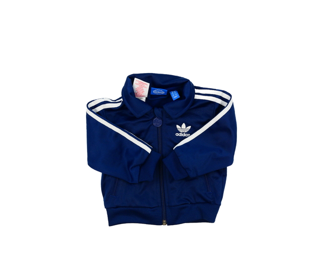 Tmavě modrá sportovní mikina Adidas 