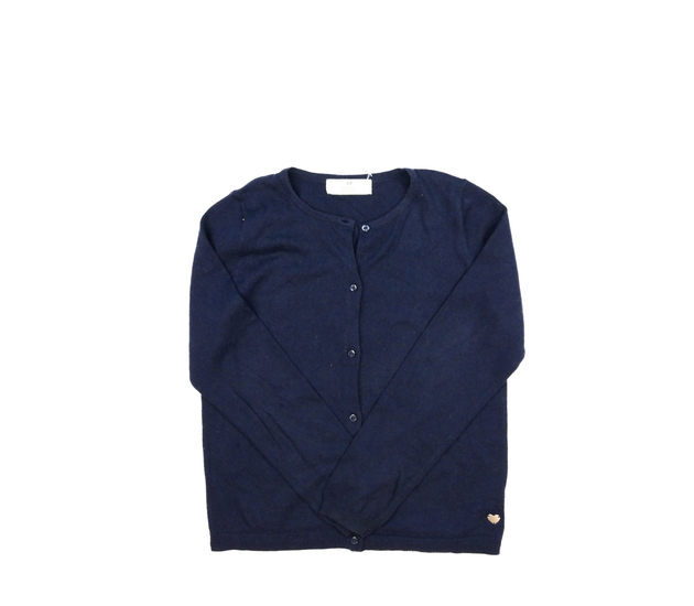 Tmavě modrý propínací svetřík H&M
