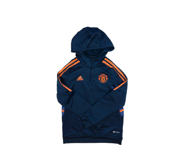 Modro-oranžová sportovní mikina Adidas 