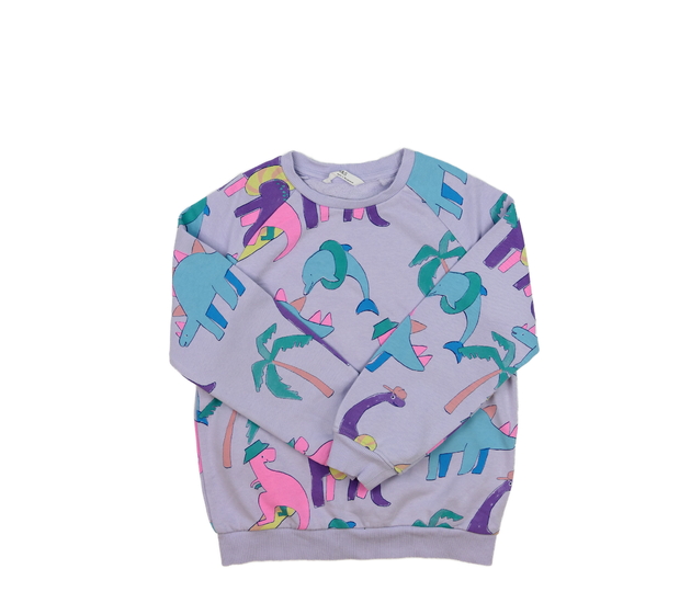 Fialová mikina s dinosaury M&S