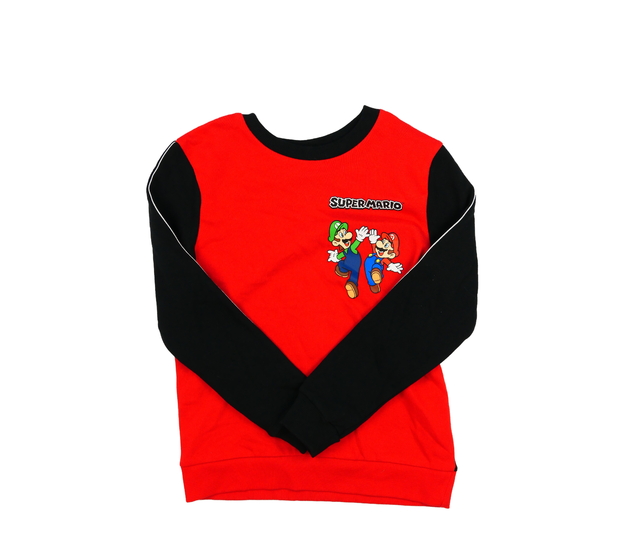 Černo-červená mikina Super Mario George
