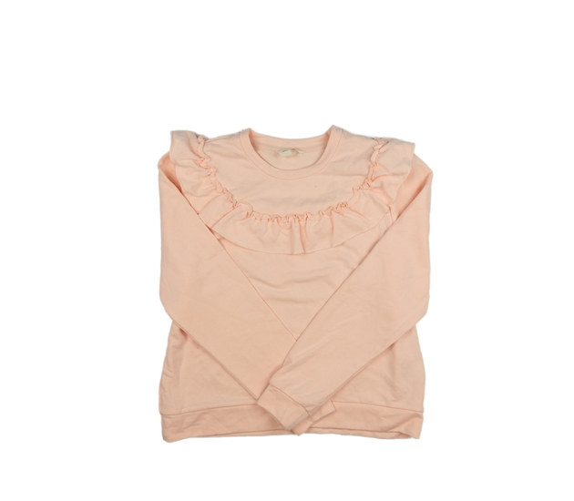 Světle růžová mikina s volánky EUR L H&M