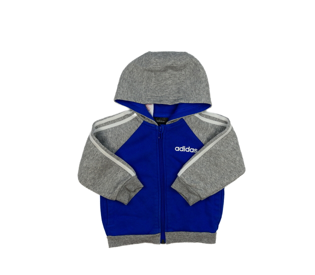 Šedo-modrá mikina Adidas