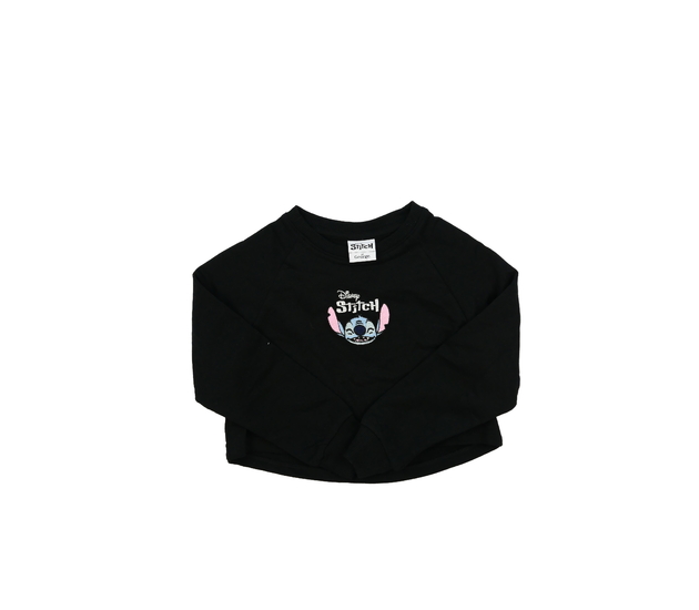 Černá crop mikina Stitch Disney George