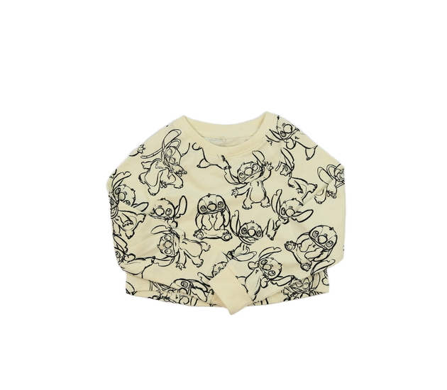 Krémová crop mikina Stitch Disney George