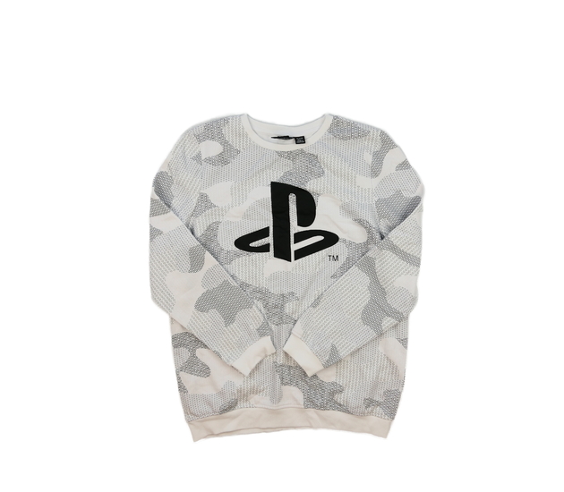 Světlá vzorovaná mikina PlayStation 