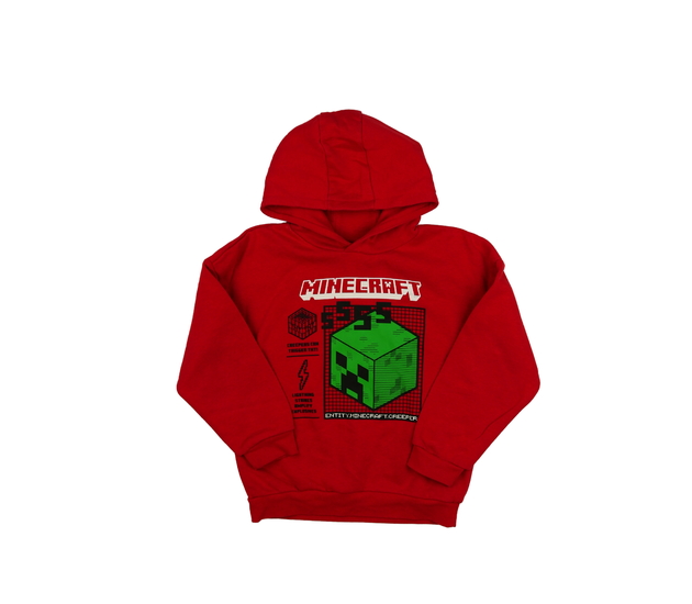 Červená mikina Minecraft Primark 