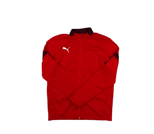 Červená sportovní mikina vel. 176 Puma 