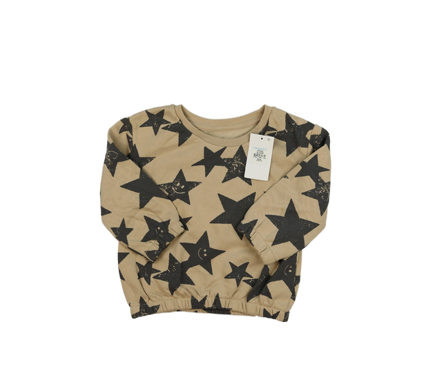 Nová hnědá mikina s hvězdami Primark 