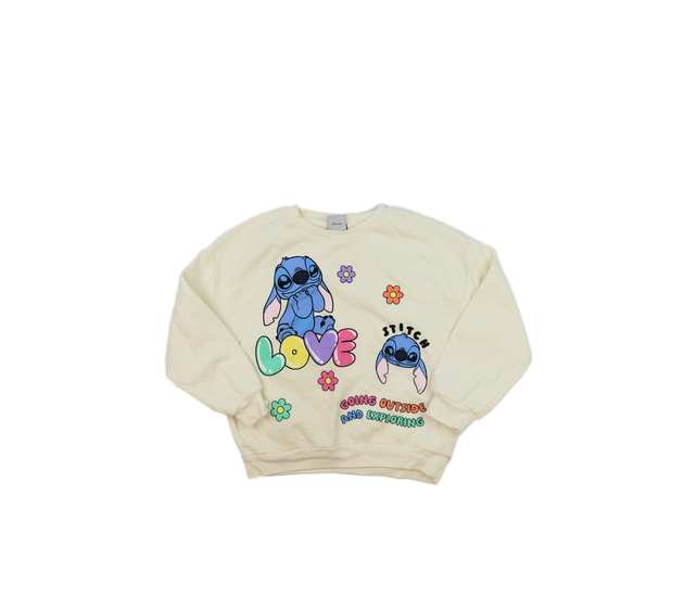 Krásná krémová mikina Stitch Disney George