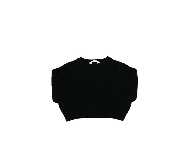 Černý madeirový crop svetr H&M