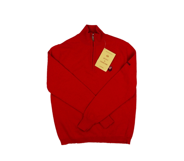 Nový červený svetr 75% merino a 25% angora EUR 40