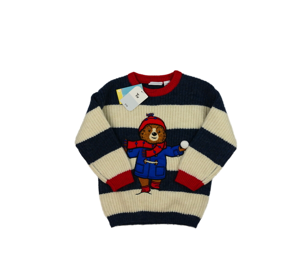 Nový krémovo-modrý svetr The Paddington Tu 