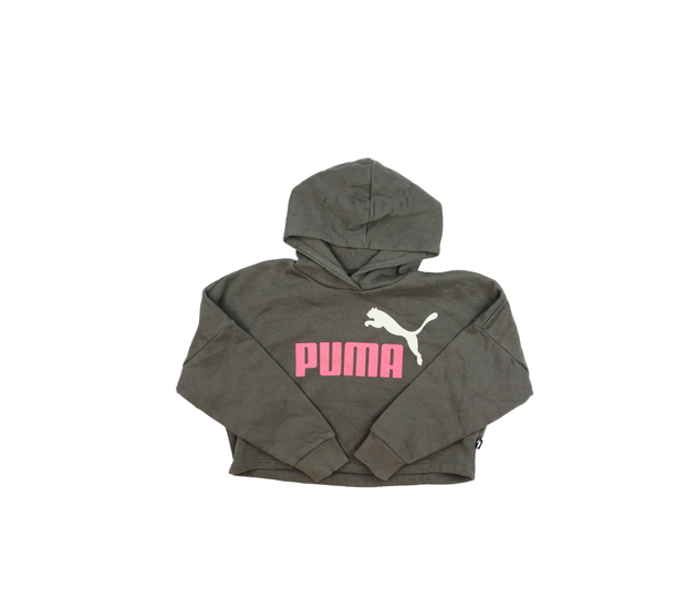 Šedá crop mikina Puma 