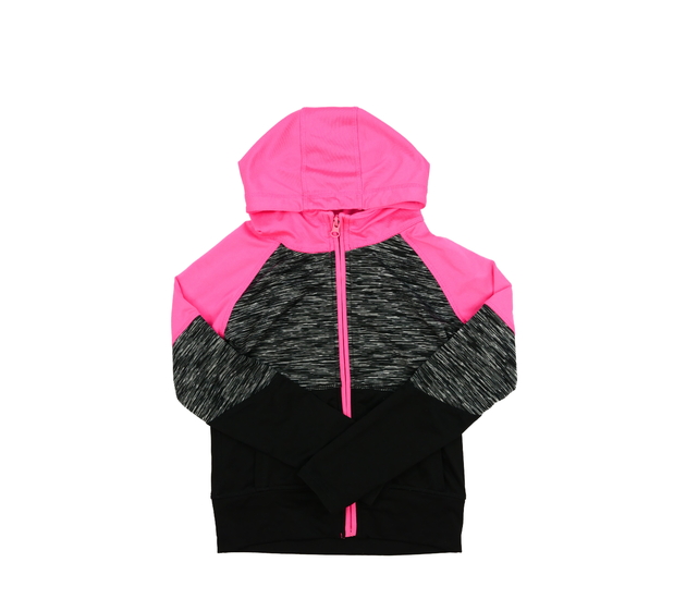 Černo-růžová sportovní mikina Primark 