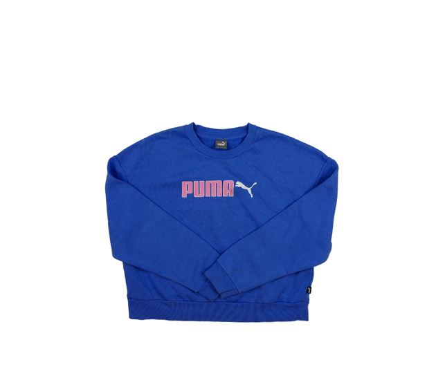 Modrá crop mikina Puma 