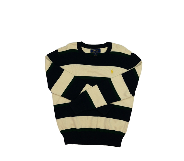 Trojbarevný pruhovaný svetr Ralph Lauren 