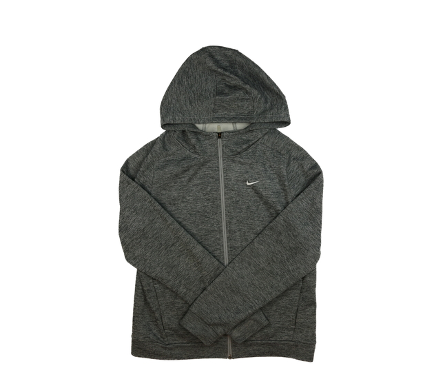 Šedá melírovaná mikina vel. 170 Nike 