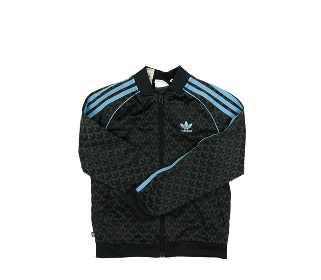 Šedá vzorovaná mikina Adidas 
