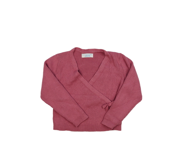 Růžový zavinovací svetřík Primark 