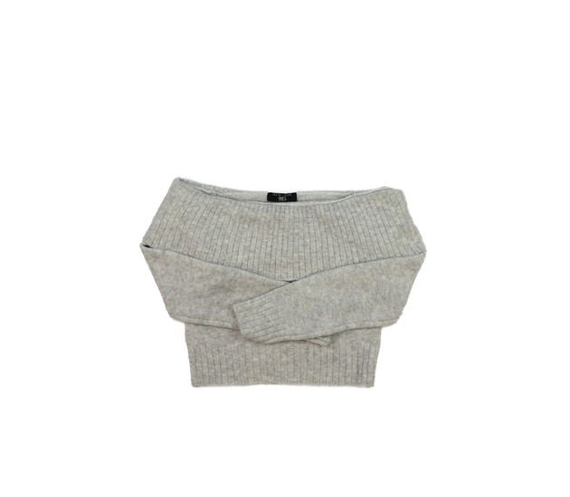 Šedý stylový crop svetr New Look 