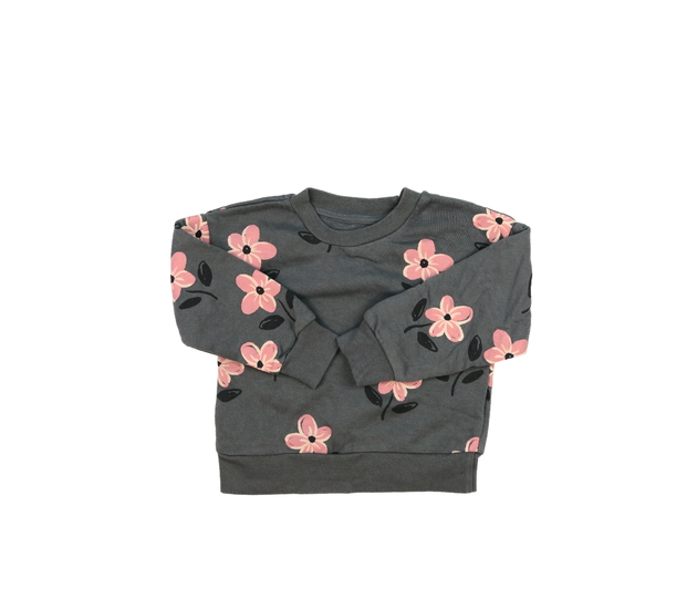 Šedá květinová mikina Primark 