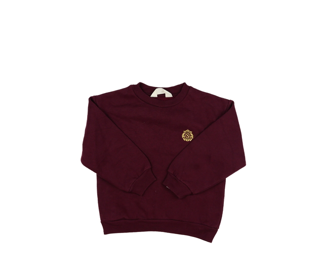 Tmavá bordo mikina s písmenem S H&M