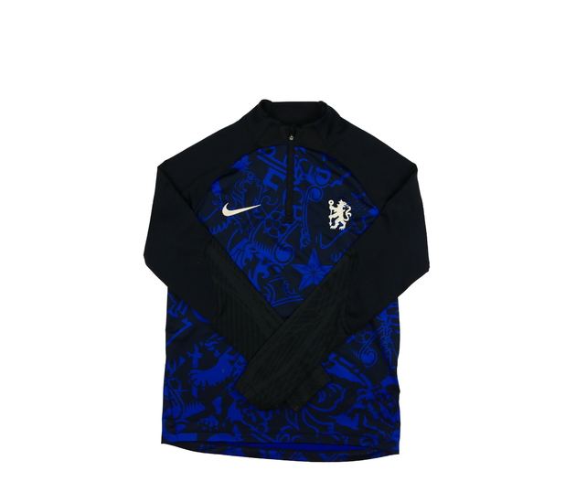 Tmavá černo-modrá sportovní mikina Nike 