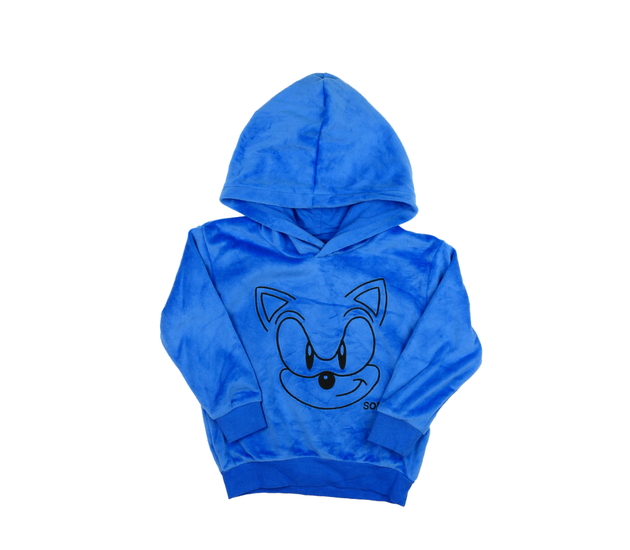 Modrá hebká mikina Sonic 