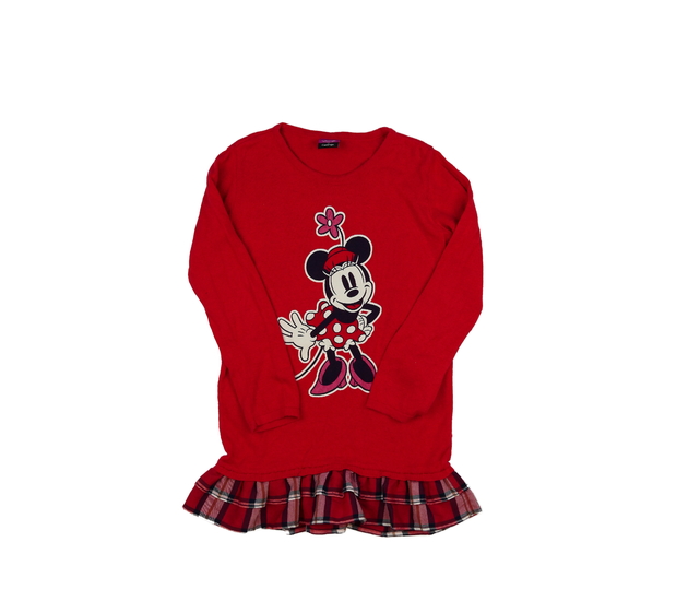Červený slabý dlouhý svetřík Minnie Disney George
