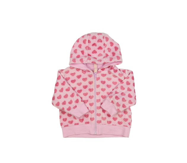 Růžová mikina se srdíčky Primark 