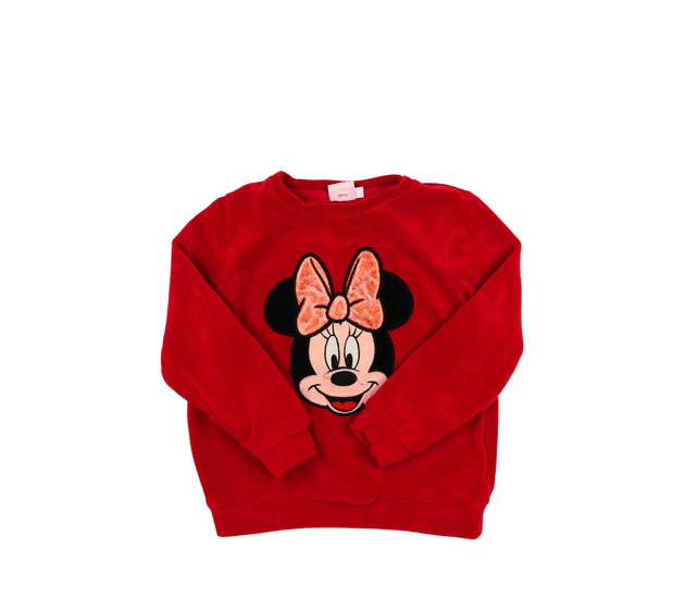 Červená hebká mikina Disney Minnie 