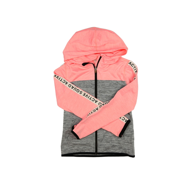 Šedo-růžová sportovní mikina H&M