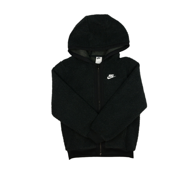 Tmavě zelená beránková mikina Nike 