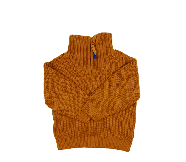 Hnědý přízový rolákový svetr H&M