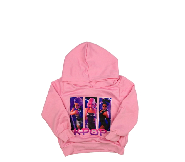 Růžová slabá mikina K-POP 