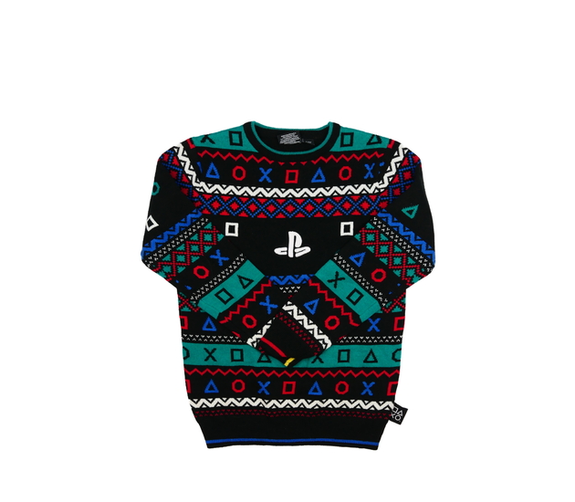 Černý herní svetr PlayStation Primark 