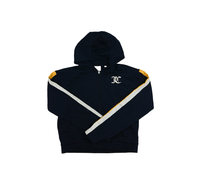 Tmavá kratší mikina vel. 170 Juicy Couture 